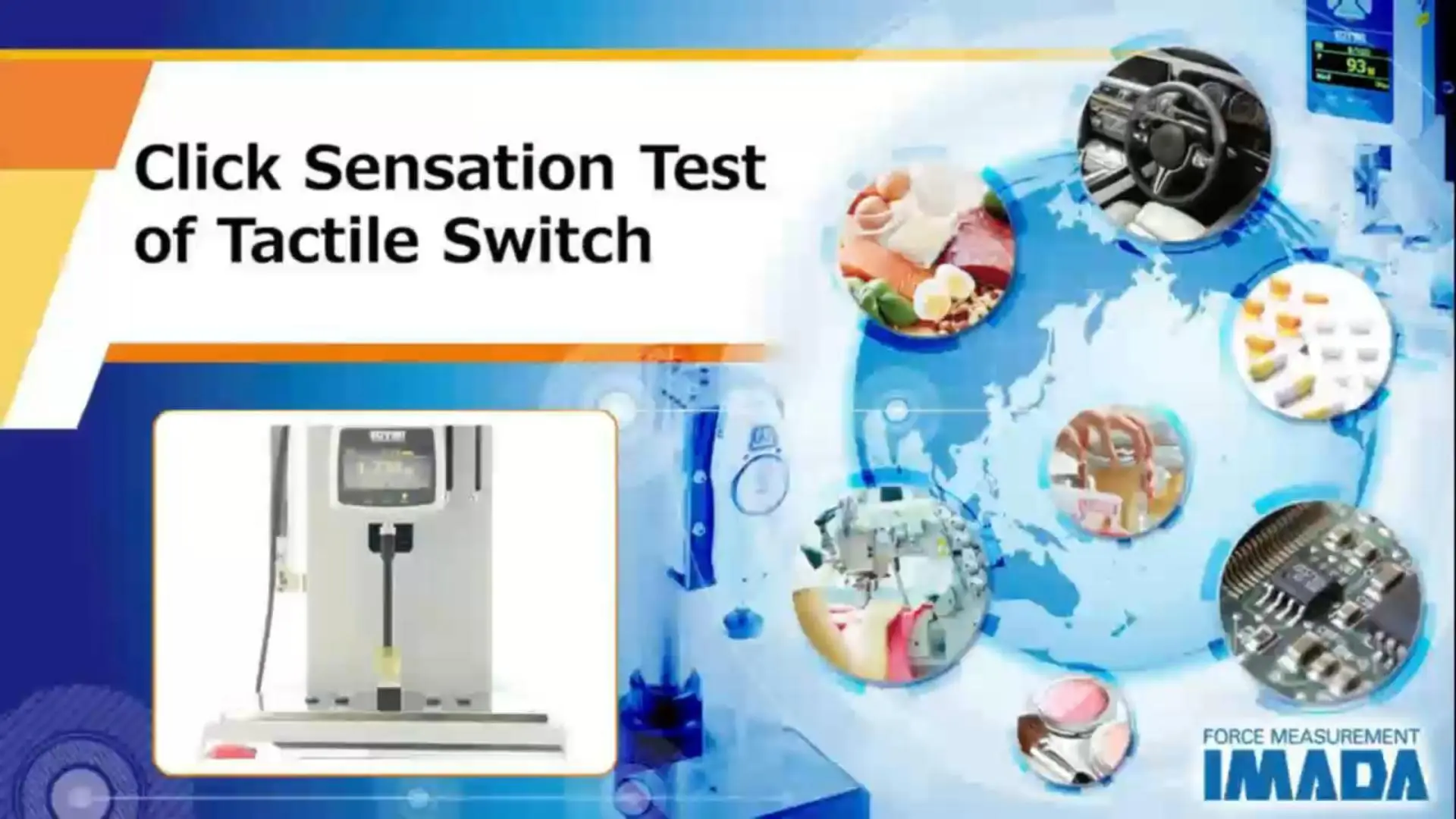 Tactile switch click sensation test